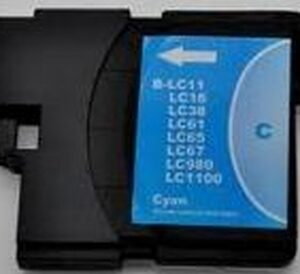 16410.jpg Brother Inkt cartridge LC-1100/980C cyaan (huismerk) 12ml