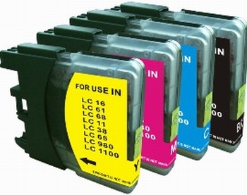 16412.jpg Brother Inkt cartridge LC-1100/980 BK/M/C/Y set van 4 pack