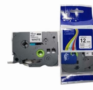 17002.jpg Brother Label Tape cassette 12mm Balck on White 8m