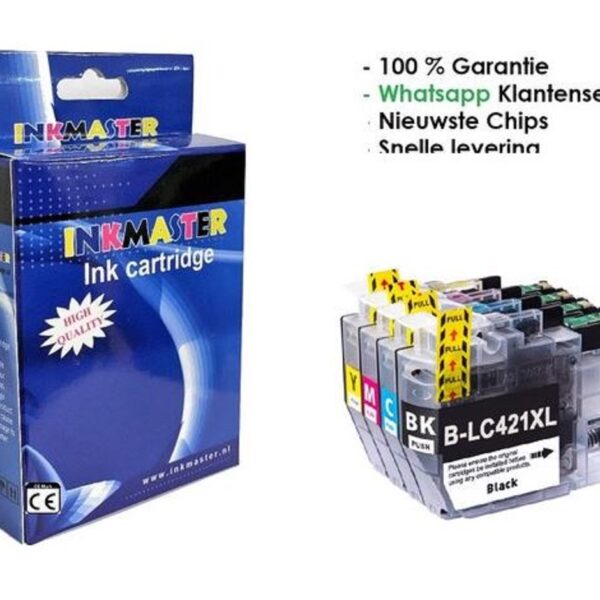 Inkmaster LC421 B/CCartridges Set van 4 cartridges Multipack