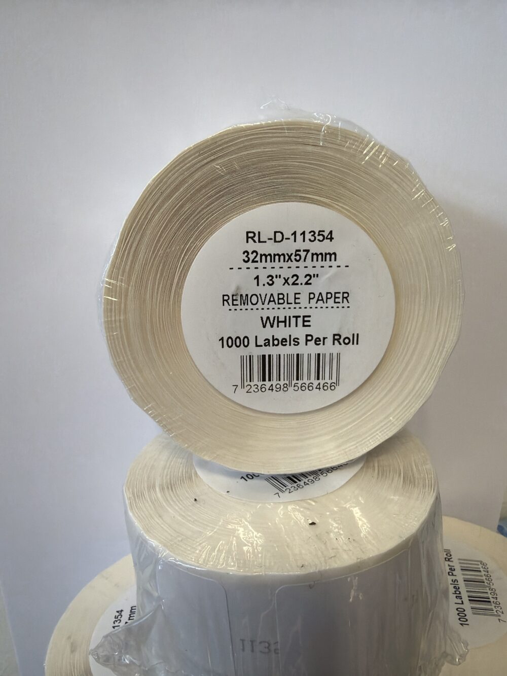 Dymo 11354 compatble 57x32mm black on white 1000 labels